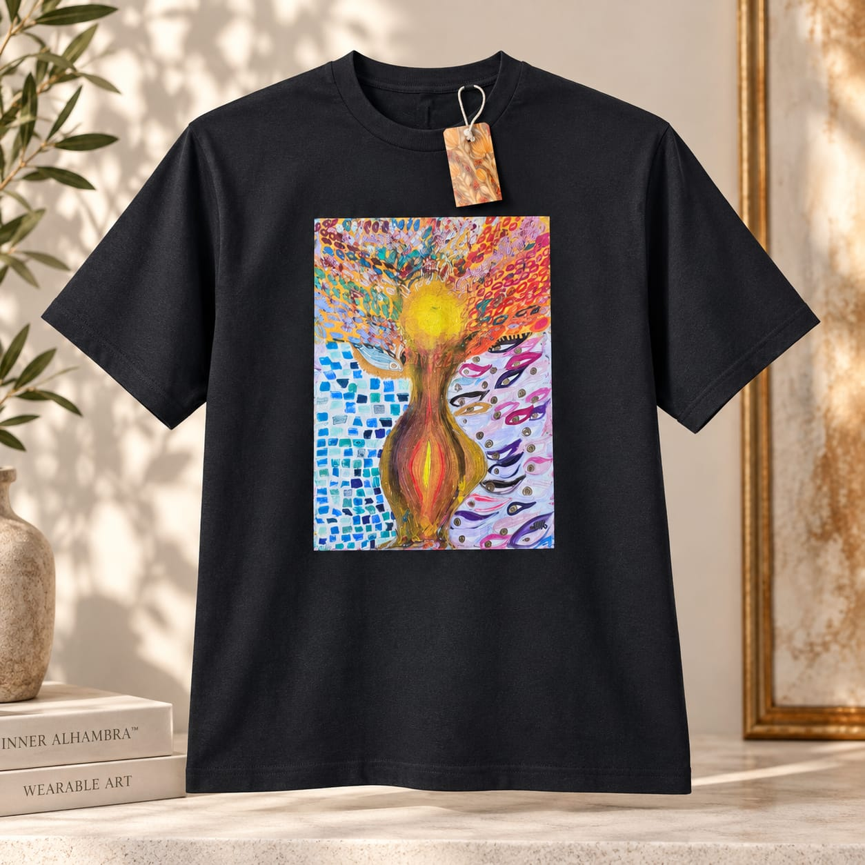 Tricoul oversized HYPSTER personalizabil cu picturi The Inner Alhambra