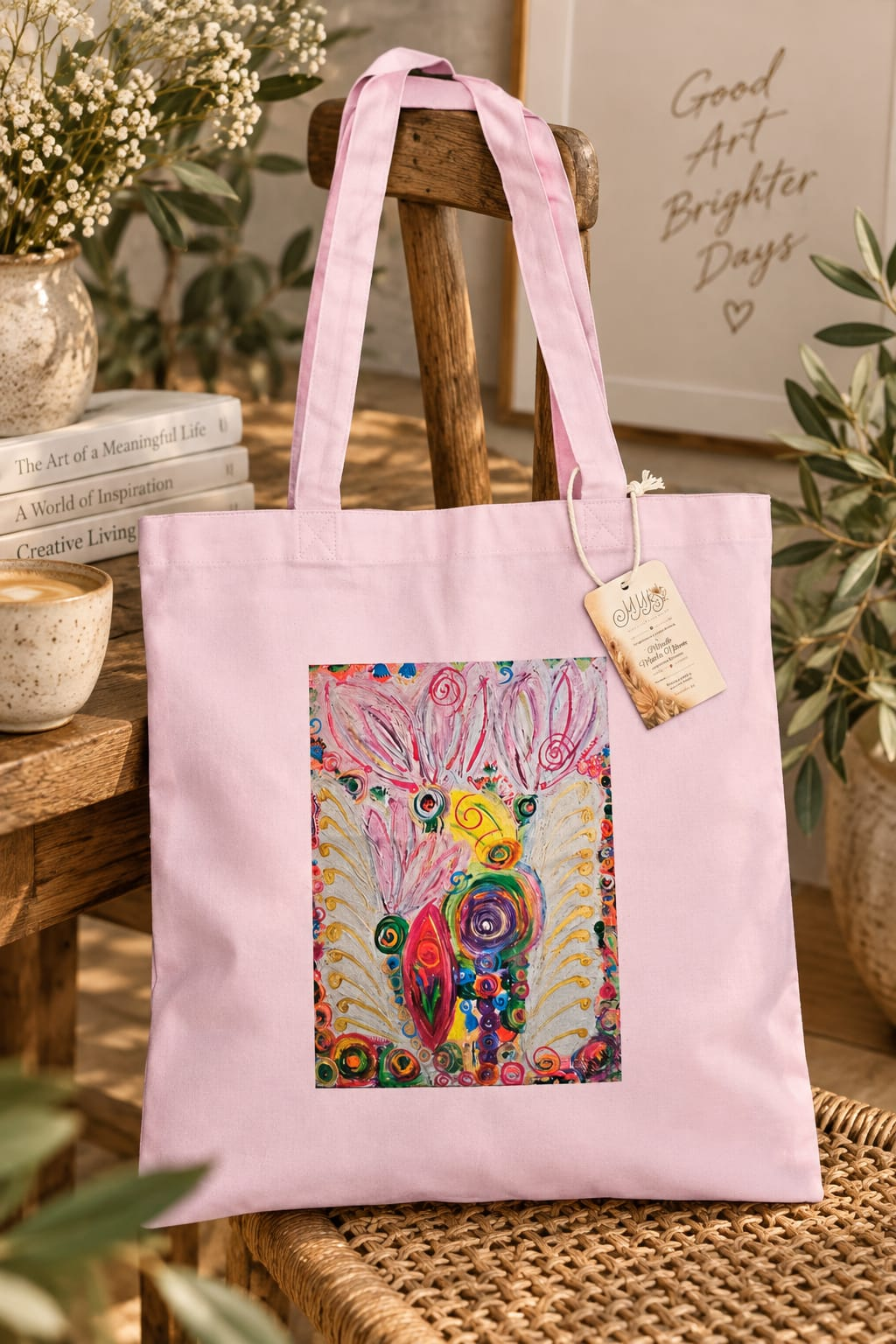 Sacoșa LIGHT TOTE BAG personalizabilă cu picturi The Inner Alhambra